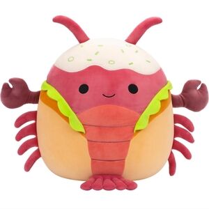 Adorable Pink and Orange Plush Toy Squishmallows Original 14-Inch Lorono Lobster